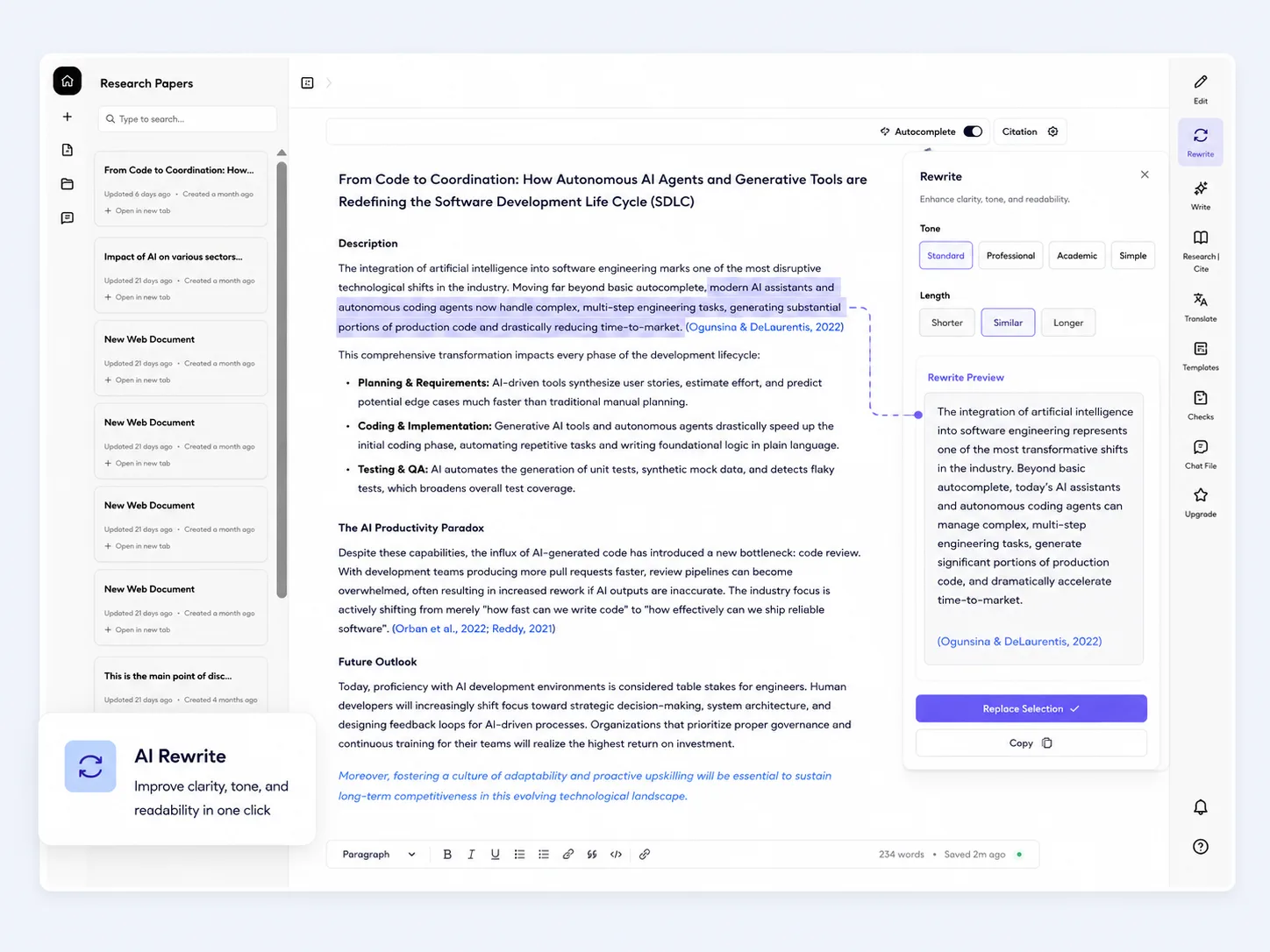 LitraMind AI rewrite, translate and checking tools
